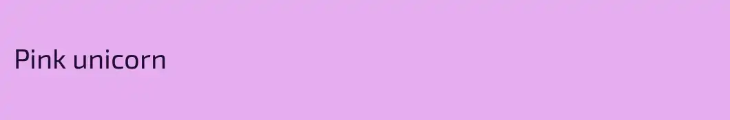 Pink unicorn
